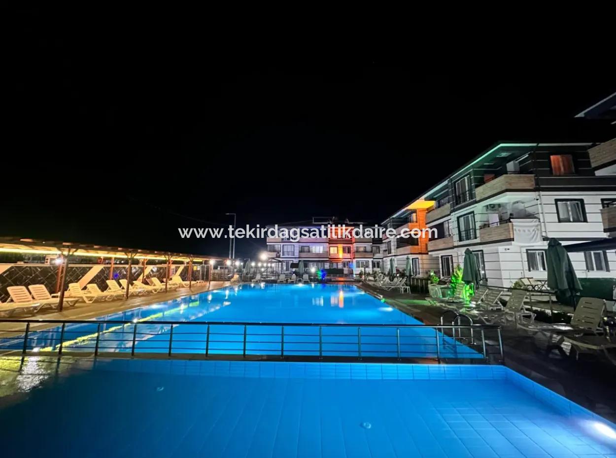 2 1 Apartment Close To The Sea In A Complex With Pool For Sale In Kumbağ Holiday Village