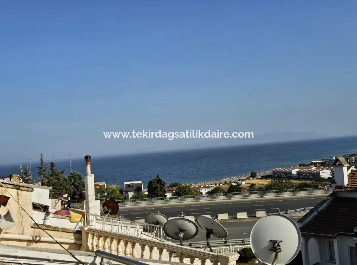 Fully Furnished Detached House For Sale With Garden Sea View In Tekirdag Barbarosta