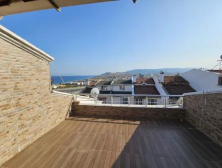 Fully Furnished Detached House For Sale With Garden Sea View In Tekirdag Barbarosta